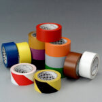 Colored self-adhesive tapes