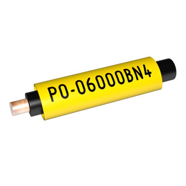 Profile 1.3-1.8mm, 0.25mm², PVC flammability resistance, yellow, 250m
