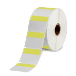 Self-laminating cable marker for TT-printers 21.5х102.0mm, yellow, 1000/roll
