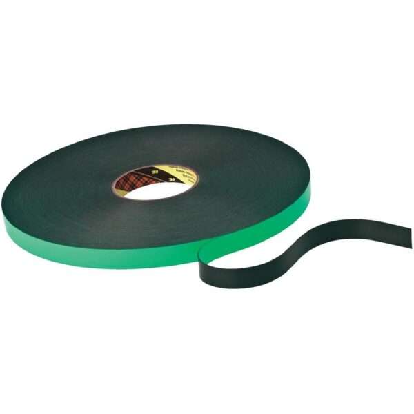 Tape double-sided 3M Scotch-Mount 9508B Heat resistant, acrylic, PE foam base 0.8mm, black, 12mm * 66m