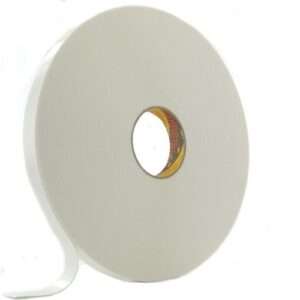 Tape double-sided 3M Scotch-Mount 9529W Econom, rubber, PE foam base 1.5mm, white, 25mm * 33m