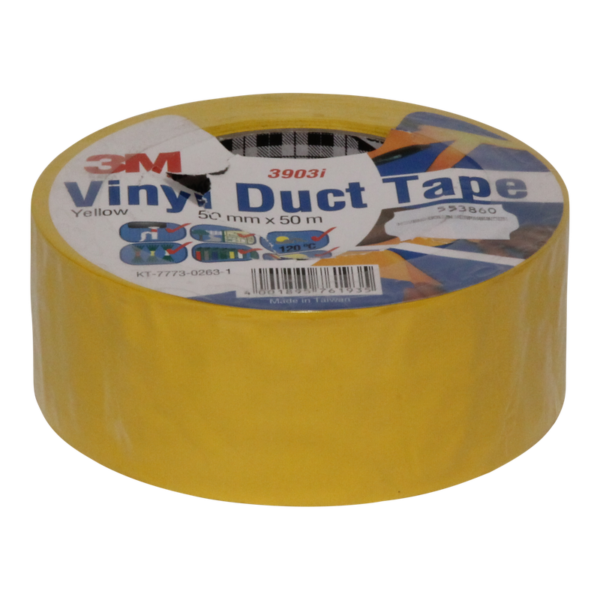 Duct tape 3М 3903I Elastic, the basis of PVC with embossing 160mkm, 48mmх55m, yellow