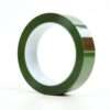 Tape 3M 8402 Base PET 20mkm, adhesive silicone, 25.4mm*66m, green