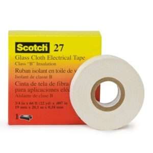 3M Scotch 27 General Purpose Glass Cloth Tape, white, 40mm*55m