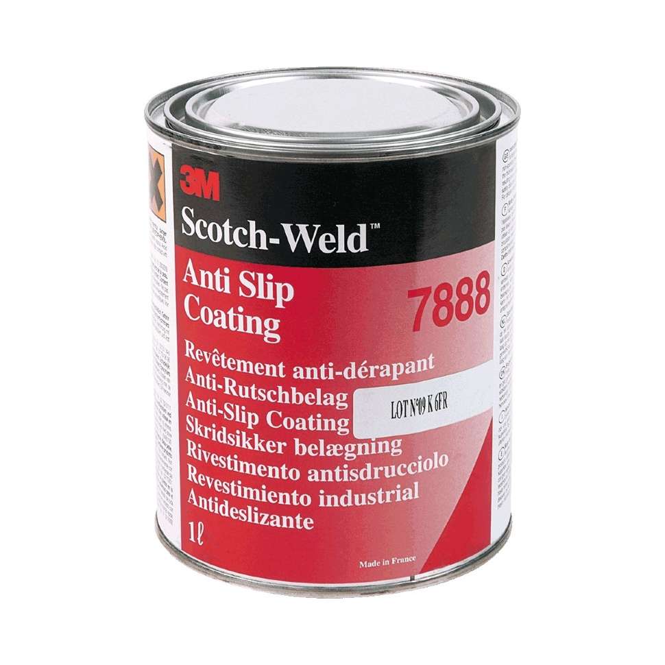 Anti-slip coating 3M ScotchWeld 7888, dark grey, 1L.