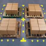 L and T shaped floor marking angles