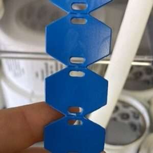 Cable marking kit TML-DT Plastic tags detectable 0.6mm, 10x44mm, blue, 500 pcs. + TT ribbon DR