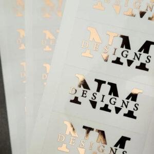 Printing plus foiling of labels