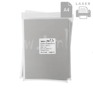 Labels A4 polyester 3978 silver matte