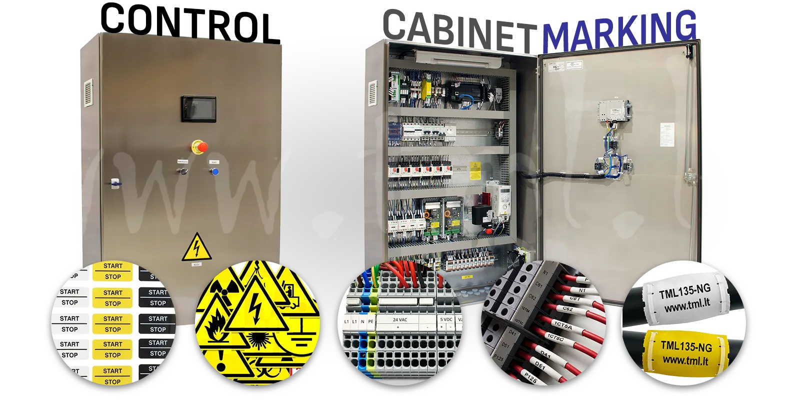 control cabinet marking