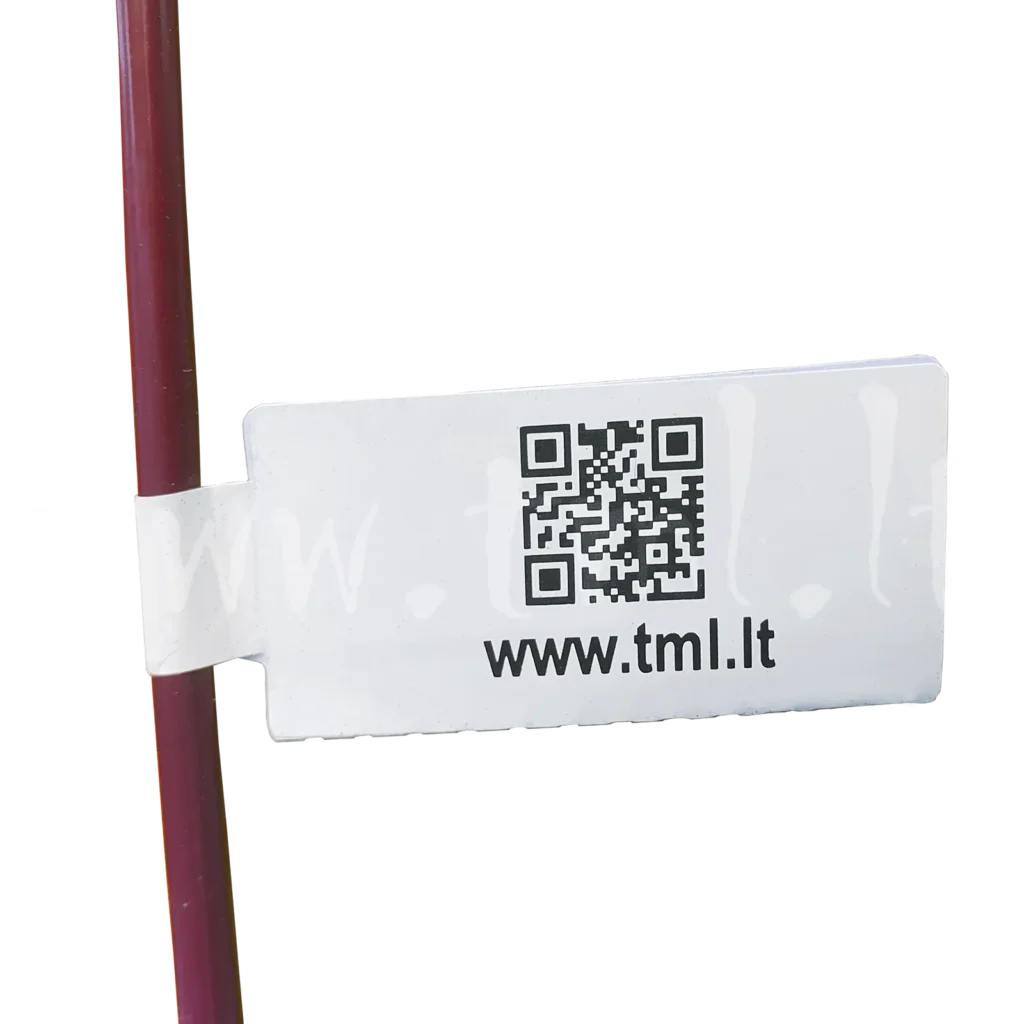 Cable Flags White 9001