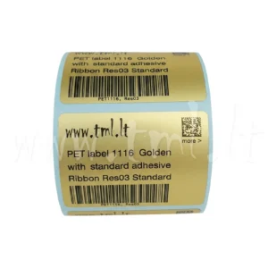 Labels golden matte polyester 1116
