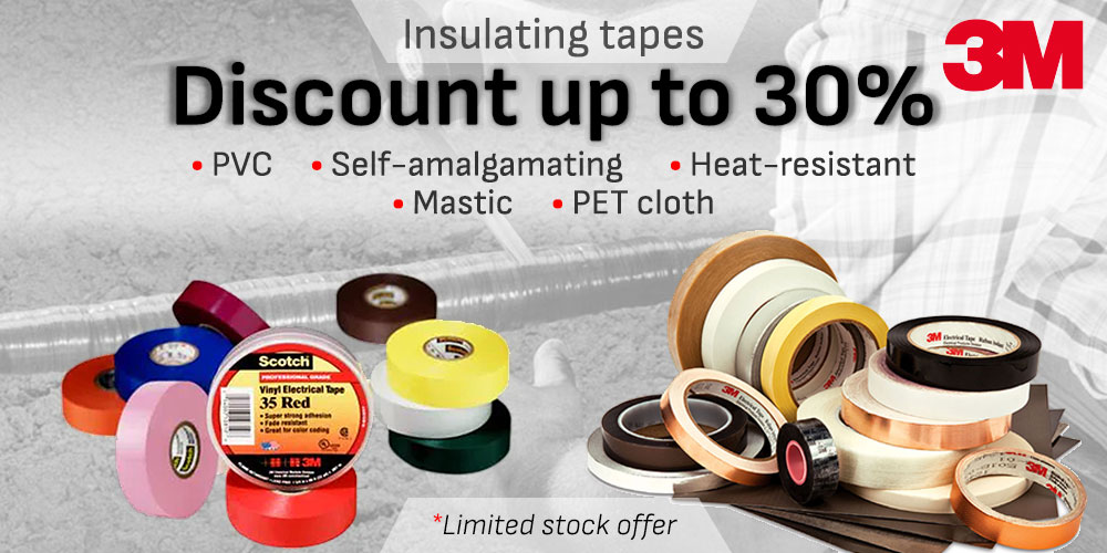 3M insulating tapes discount up to 30%