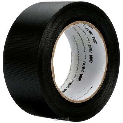 Remontinė juosta Duct tape 3M 3903I Elastinė, pagrindas PVC su įspaudimu 160mkm, 48mmx50m, juoda, atspari drėgmei