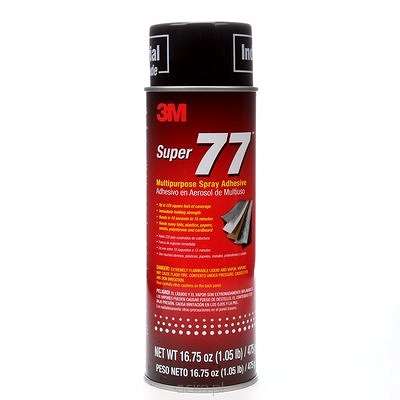 Adhesive aerosol 3M Scotch-Weld 77 Multipurpose, white, spray in a balloon, 500ml