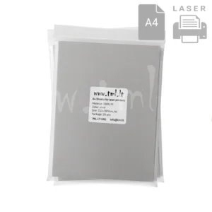 Etykiety srebrne matowe poliestrowe A4 3389