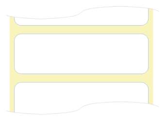 Lipnios etiketės rulone