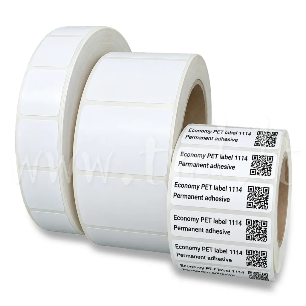 Etykiety na rolce poliestrowe 1114