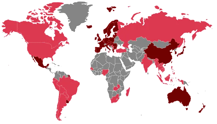 Применение системы GHS в мире