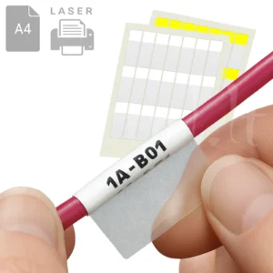 Белые самоламинирующиеся маркеры на А4 для лазерного принтера