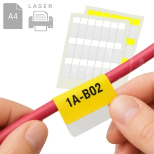 Жёлтые самоламинирующиеся маркеры на А4 для лазерного принтера