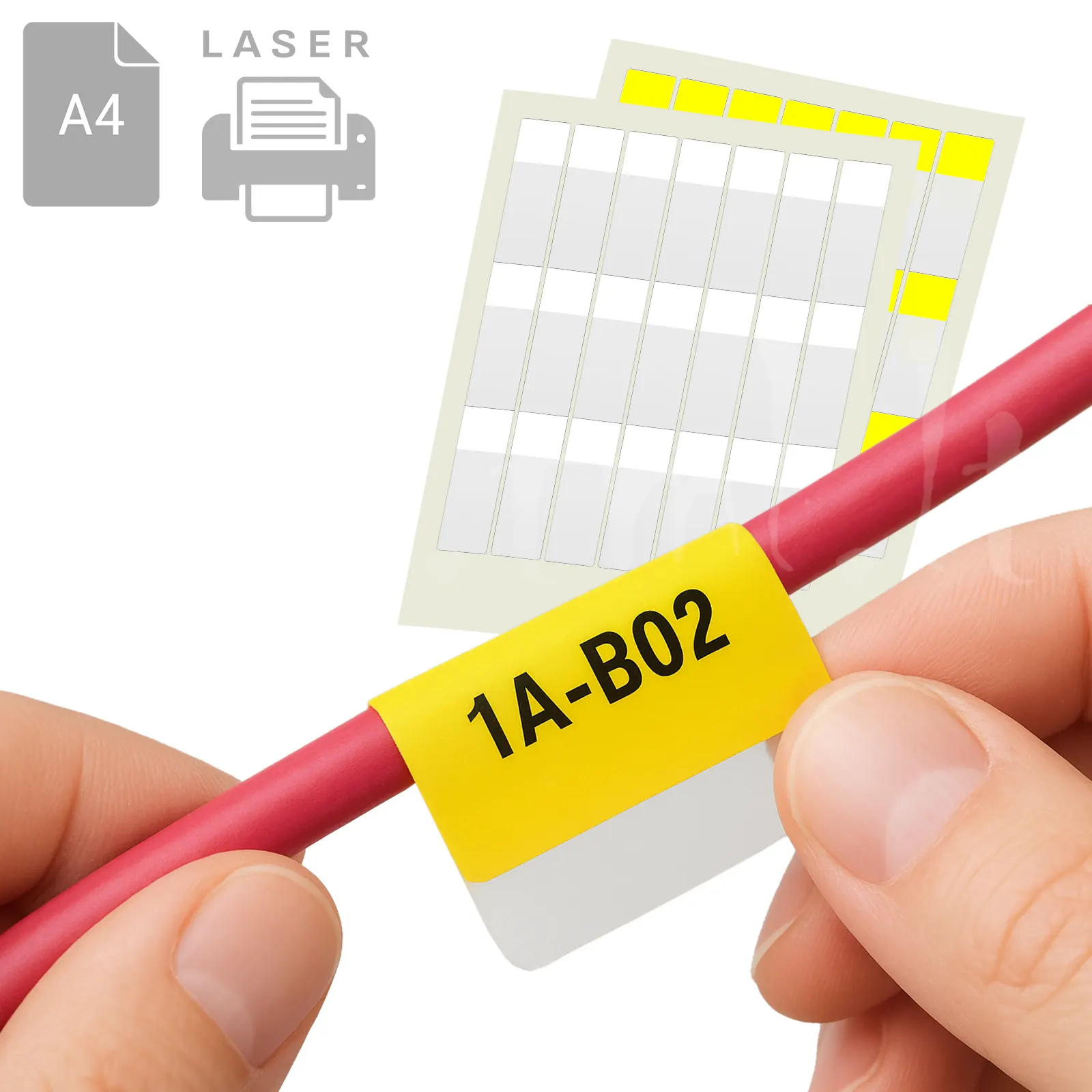 Жёлтые самоламы А4 Жёлтые самоламинирующиеся маркеры на А4 для лазерного принтера