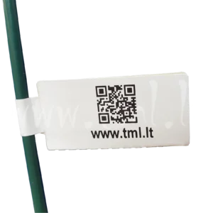 Флажки кабельные белые матовые PP 41544