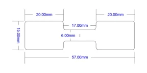 Флажки белые матовые PET 1115