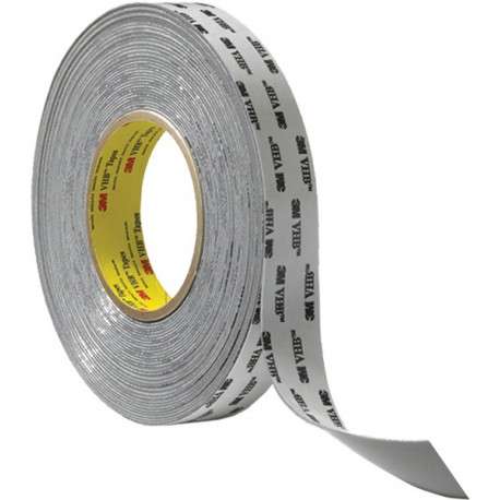 Dvipusė montažinė juosta 3M VHB RP32 Ekonom, pagrindas 0.8mm, pilka, 19.0mm*33m