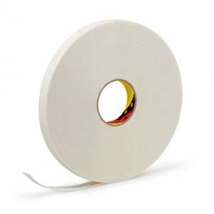 Tape double-sided 3M Scotch-Mount 9528W Econom, rubber, PE foam base 0.8mm, white, 25mm * 66m