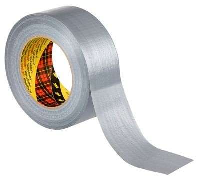 Remontinė juosta Duct tape 3M 2904 Pramoninė, austas pagrindas su PE danga 190mkm, 48mmx50m, sidabrinė