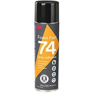 Adhesive aerosol 3M Scotch-Weld 74 For foam and fabrics, orange, spray in a balloon, 500ml