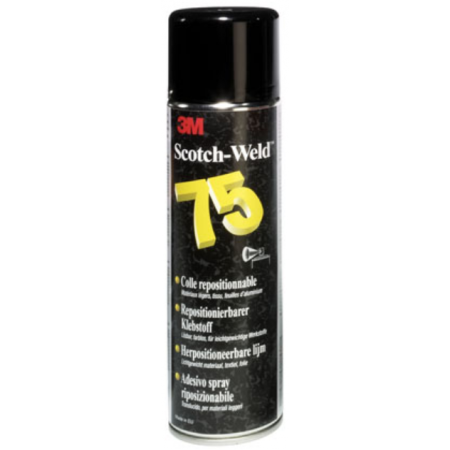 Adhesive aerosol 3M Scotch-Weld 75 Repositionable, white, spray in a  balloon, 500ml