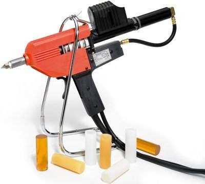 Pneumatic glue gun for hot melt glue 