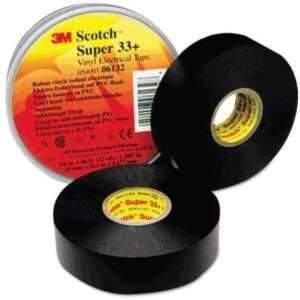 Izoliacinė juosta 3M Scotch Super 33+, pagrindas 0,18mm, juoda, 19mm*6m