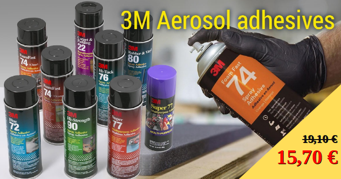 Special price offer for 3M aerosol adhesives!