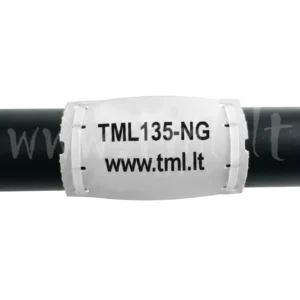 TML-NG135 Plastikinės nedegios etiketės  0.6 mm, 10x44mm, baltos, 500 vnt.