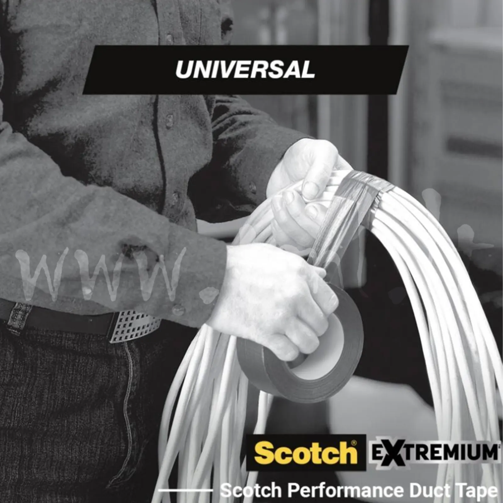 3M Scotch Universal Duct Tape application Universali armuota lipni juosta 3M Scotch Universal Duct Tape