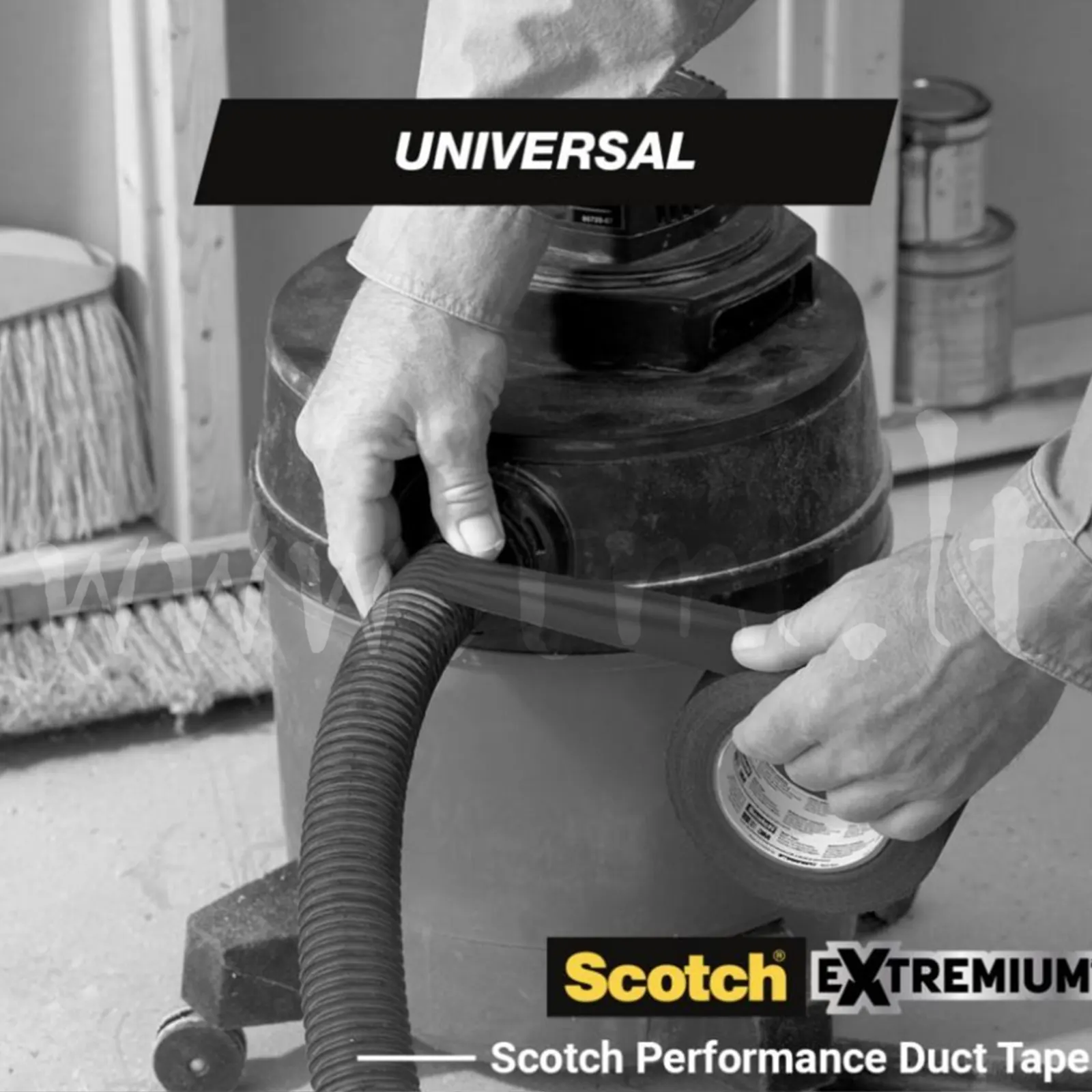 3M Scotch Universal Duct Tape application Universali armuota lipni juosta 3M Scotch Universal Duct Tape